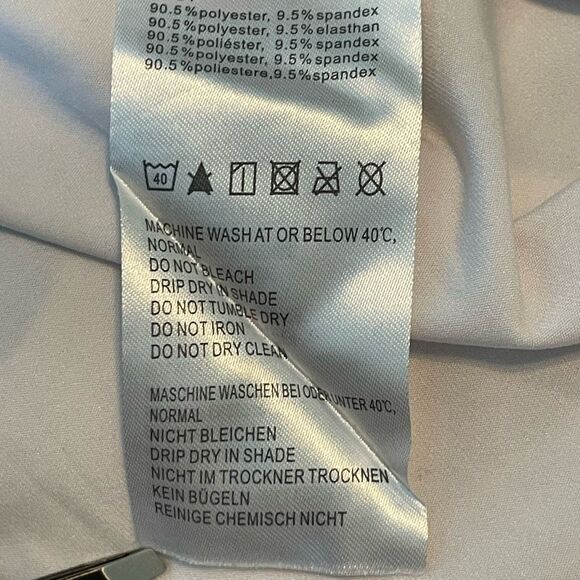 Baleaf UPF 50+ Sun Shirt White Lightweight Nylon Crewneck Long Sleeve Pull-Over - Picture 10 of 11